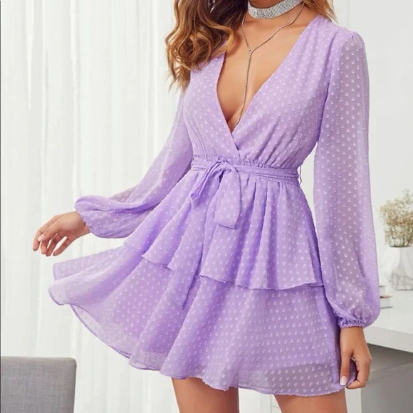 chinese dress ladies Stunning Lilac A-Line Spaghetti V-Neck Sleeveless Beaded Long Tulle Prom Dress with Appliques